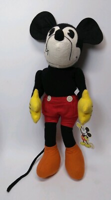 retro mickey mouse plush